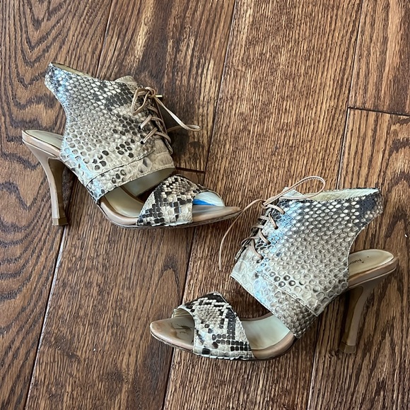 Alexander Birman Python Slingback Heels - Picture 1 of 5